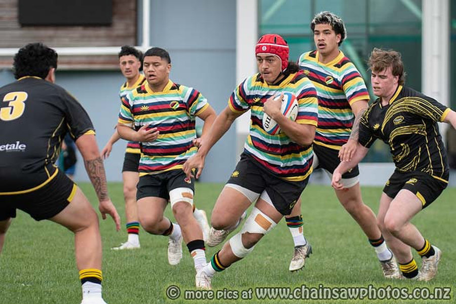 Action from the Under 18 representative rugby union match between Wellington Centurions v Wellington Maori at Kilbirnie Park, Wellington, New Zealand on Saturday, 5 September 2026. Photo: Russell Potts / chainsawphotos.co.nz